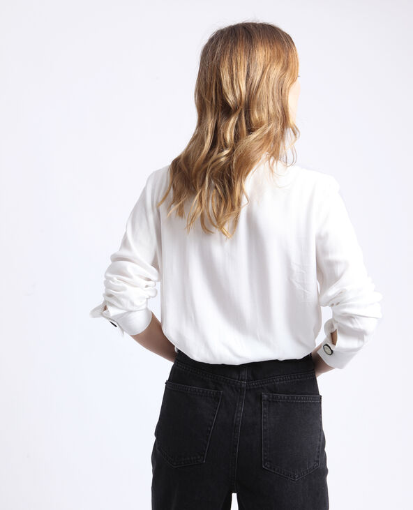 Chemise sans col blanc - Pimkie