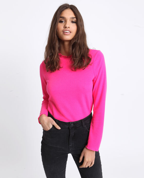 Tee shirt rose hot sale fluo