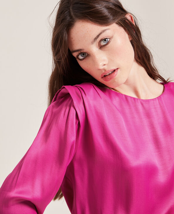 Body manches longues épaulettes rose fuchsia - Pimkie