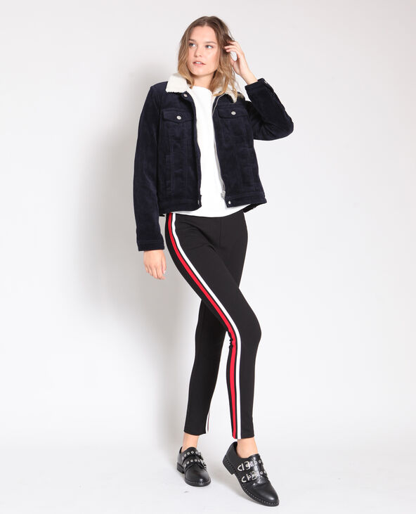 Legging à bandes noir - Pimkie