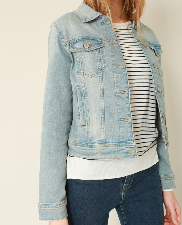 Veste en jean bleu - Pimkie