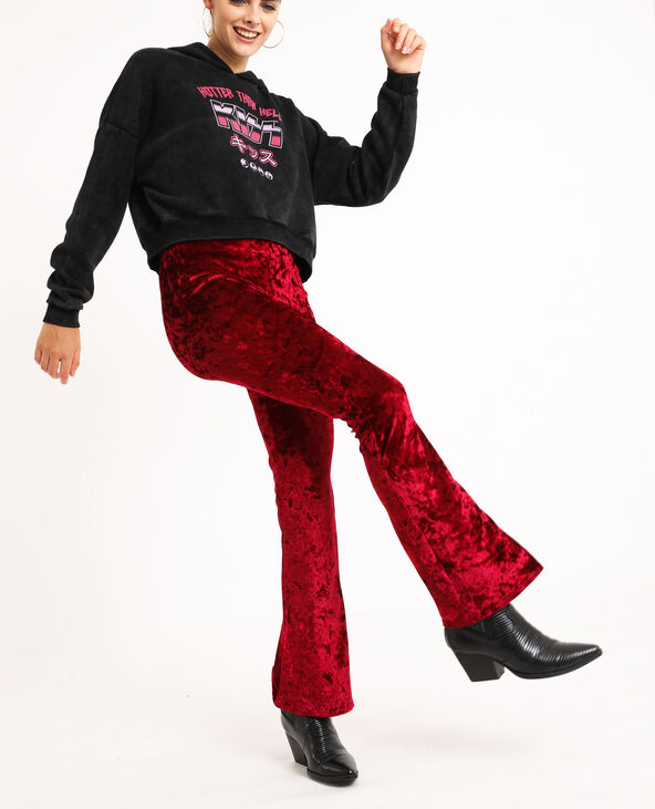 Pantalon velours violet - Pimkie