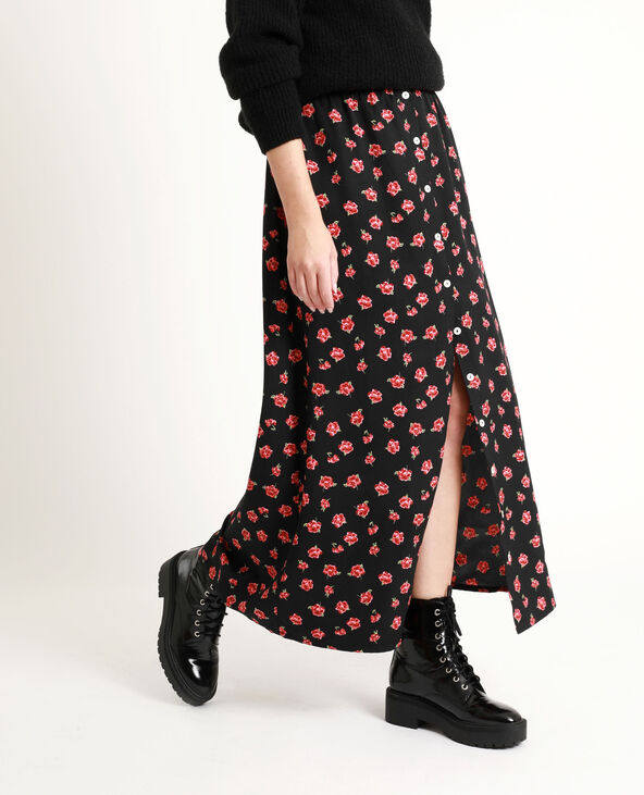 Jupe longue a fleurs Pimkie