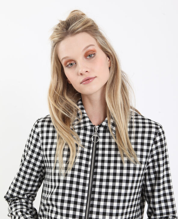 Veste vichy noir - Pimkie