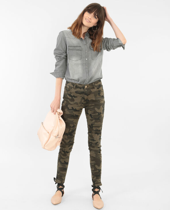 Chemise jean gris foncé - Pimkie