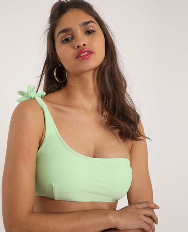 Haut de bikini asymétrique vert anis - Pimkie