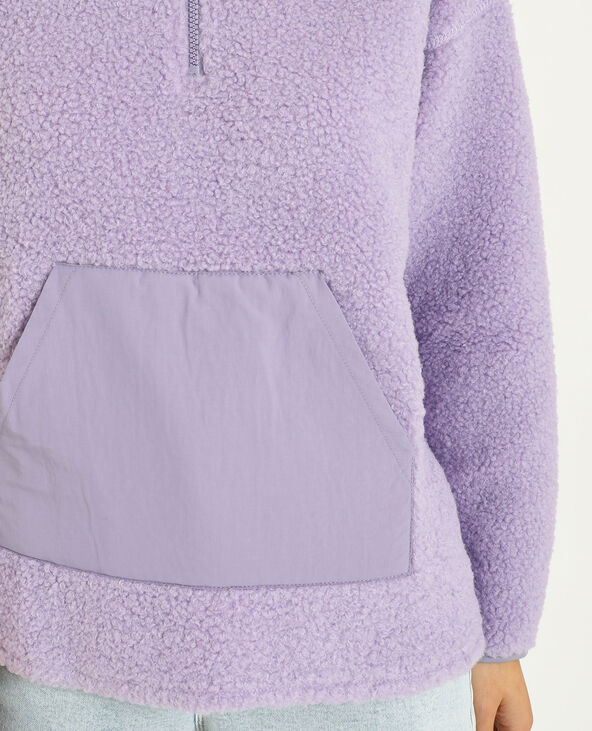 Sweat sherpa lilas - Pimkie