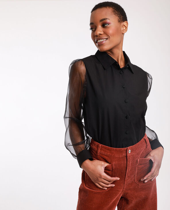 Chemise bi matiere cheap