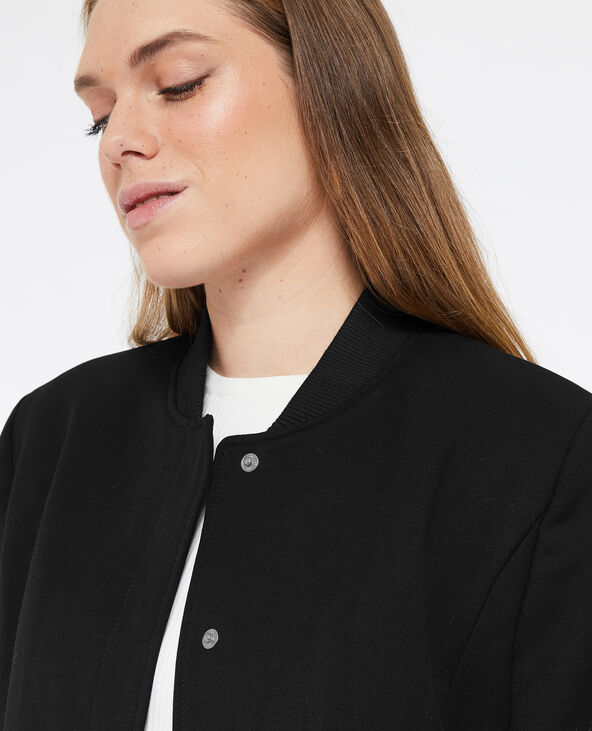 Blouson court façon bombers noir - Pimkie
