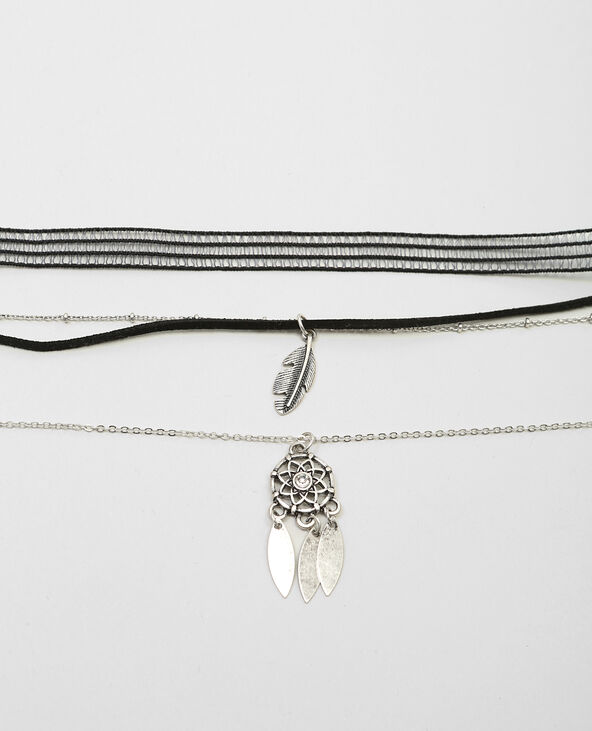 Set de colliers choker argenté - Pimkie
