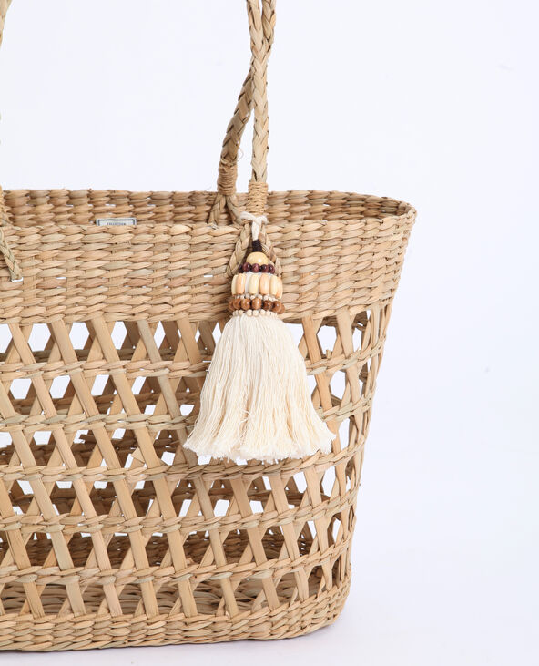 Panier en rafia camel - Pimkie
