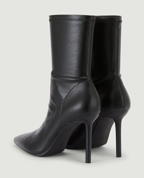 Bottes courtes bouts pointus noir - Pimkie