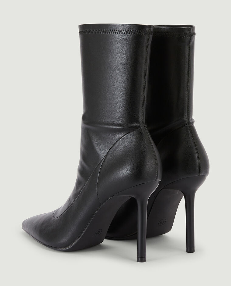 Bottes courtes bouts pointus noir - Pimkie
