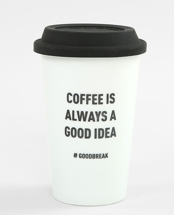 Travel mug blanc - Pimkie