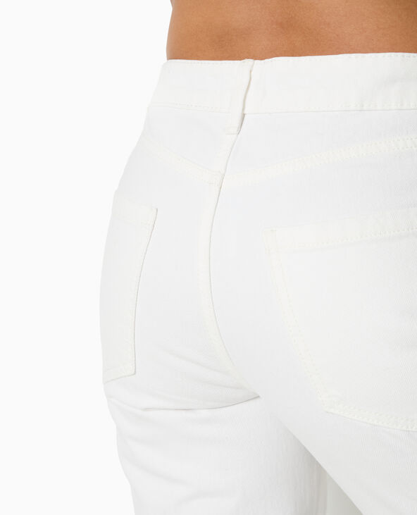 Jean droit taille regular blanc - Pimkie