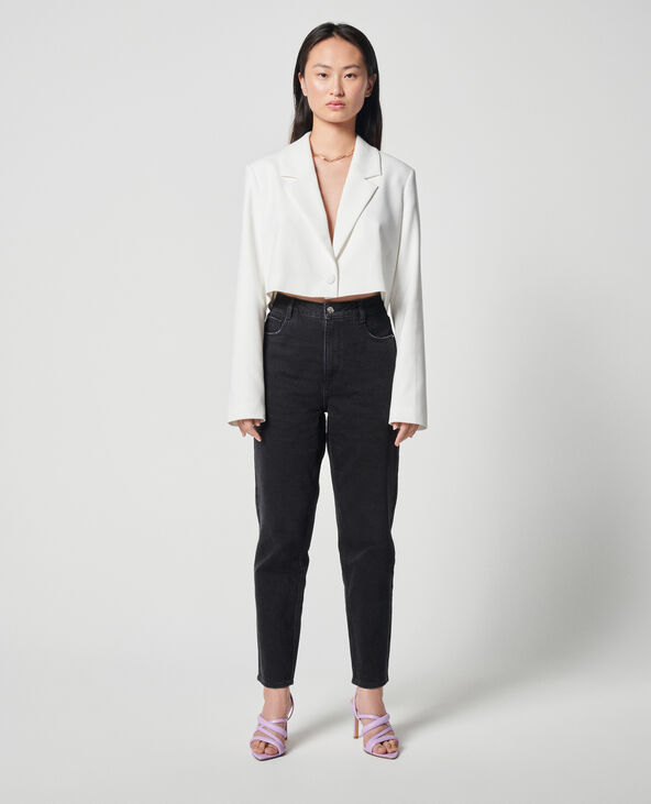Jean mom taille haute noir - Pimkie