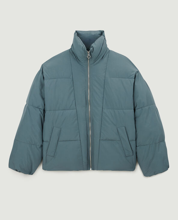 Doudoune matière 100% polyester recyclé bleu clair - Pimkie