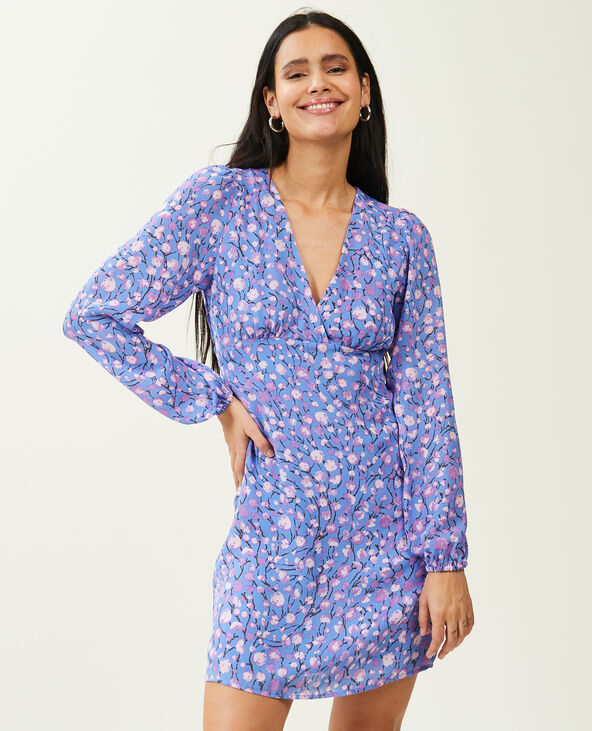 Robe courte et fluide bleu - Pimkie