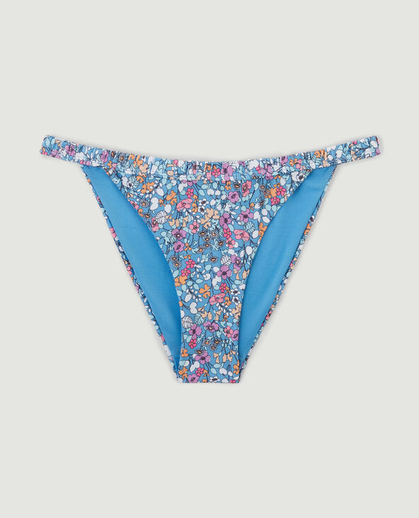 Bas de maillot de bain culotte volantée bleu - Pimkie
