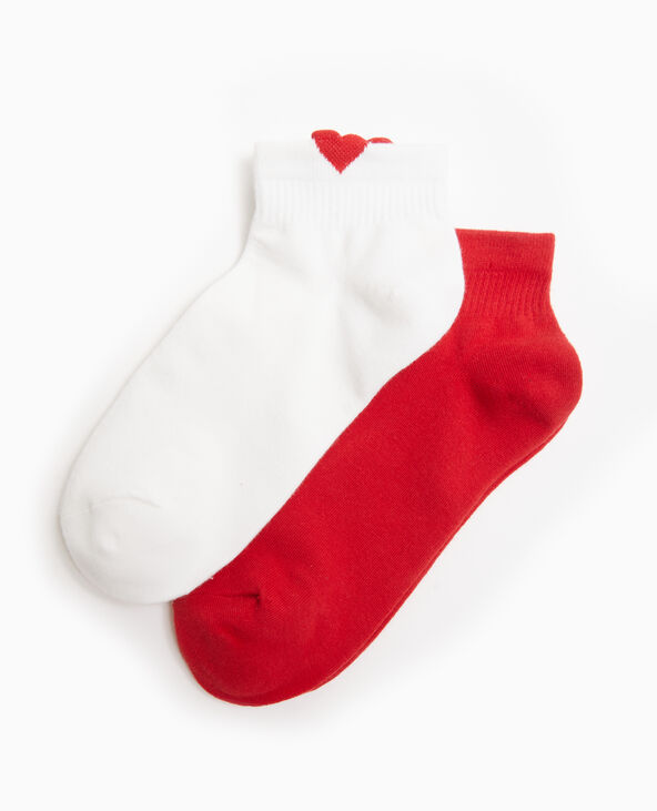 Lot de 2 paires de chaussettes basses blanc - Pimkie