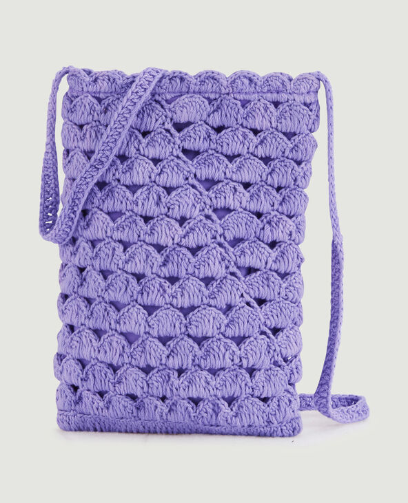Pochette en crochet violet - Pimkie