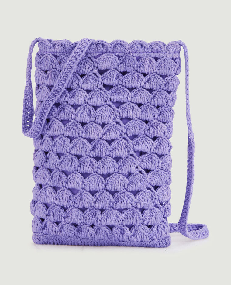 Pochette en crochet violet - Pimkie