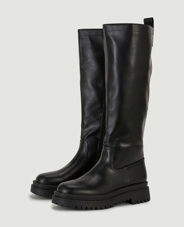 Bottes semelles crantées noir - Pimkie