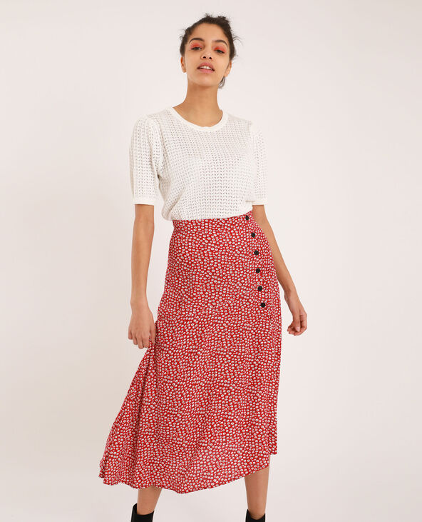 Pull à manches courtes blanc - Pimkie