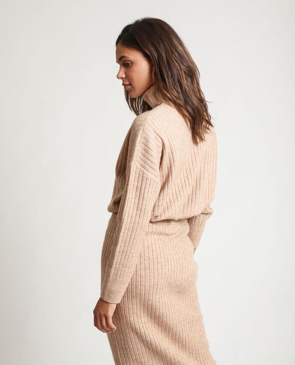 Pull côtelé beige - Pimkie