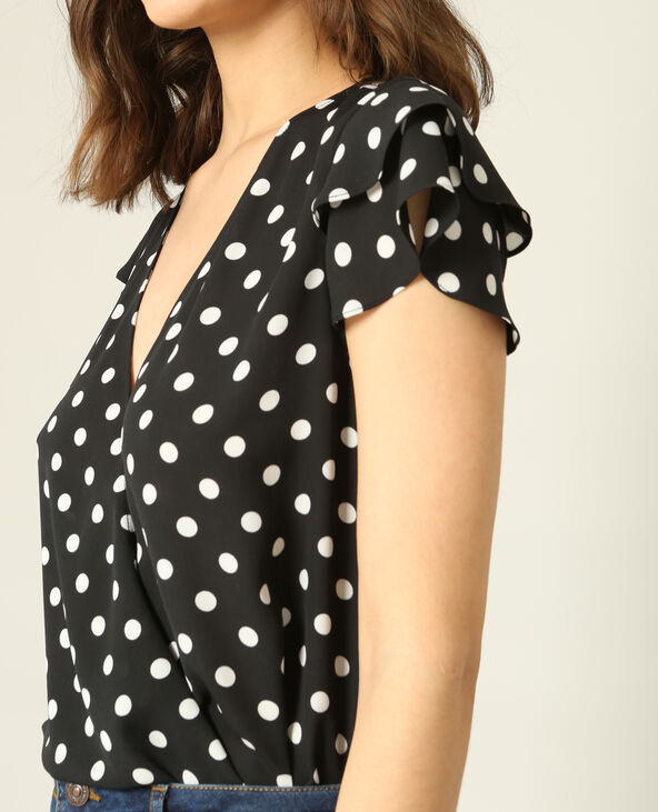 Blouse croisée noir - Pimkie