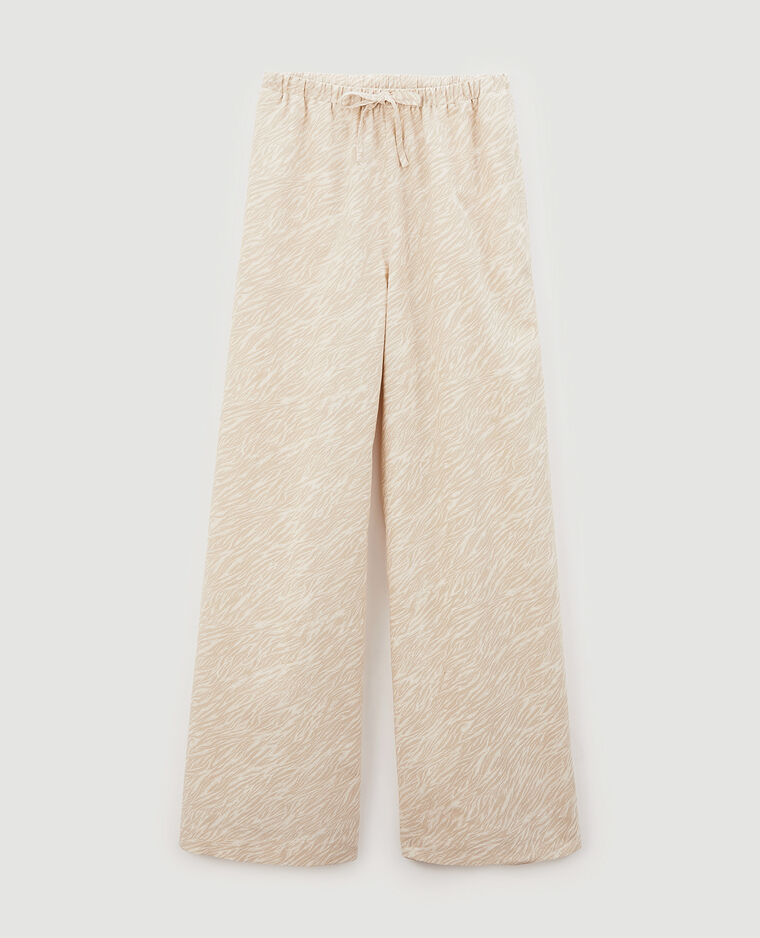 Pantalon large et droit beige - Pimkie