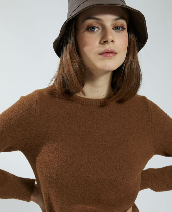 Pull doux marron - Pimkie