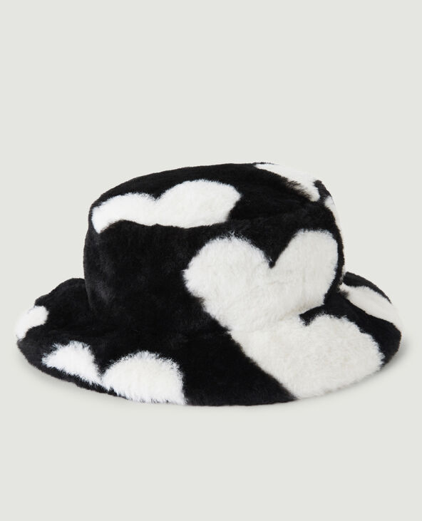 Bob en fausse fourrure noir - Pimkie