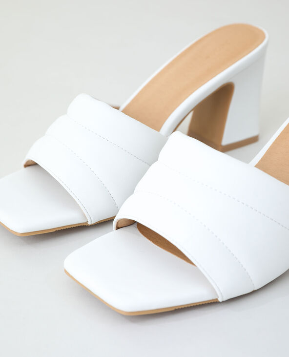 Mules à talons blanc - Pimkie