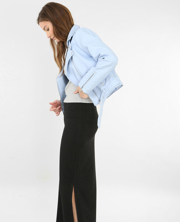 Veste biker bleu - Pimkie