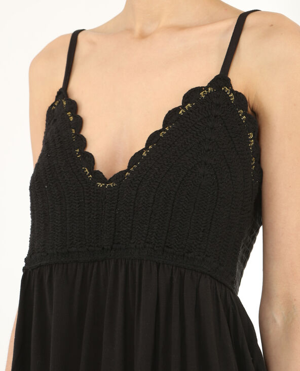 Top en crochet noir - Pimkie