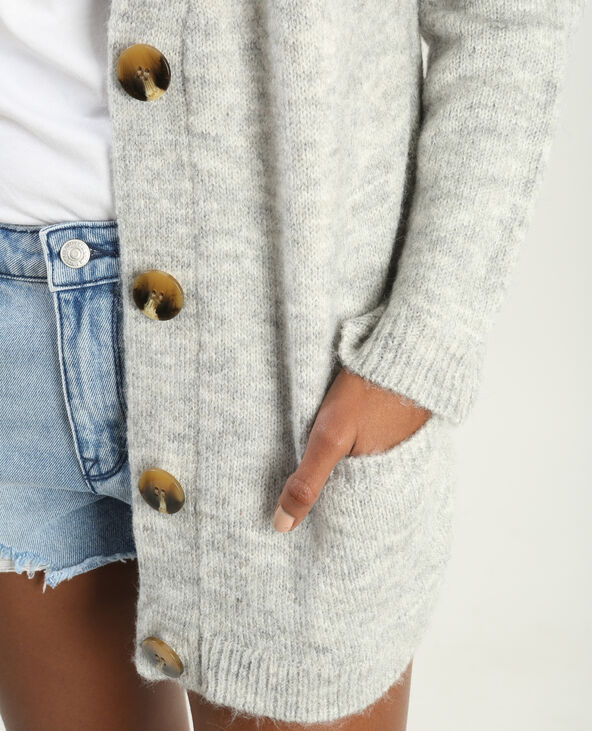 Cardigan gris chiné - Pimkie