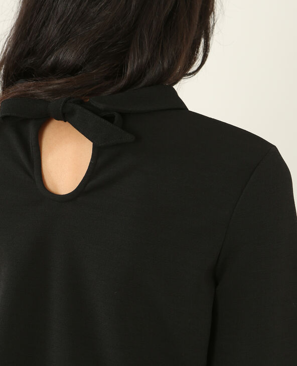 Pull à col Claudine noir - Pimkie