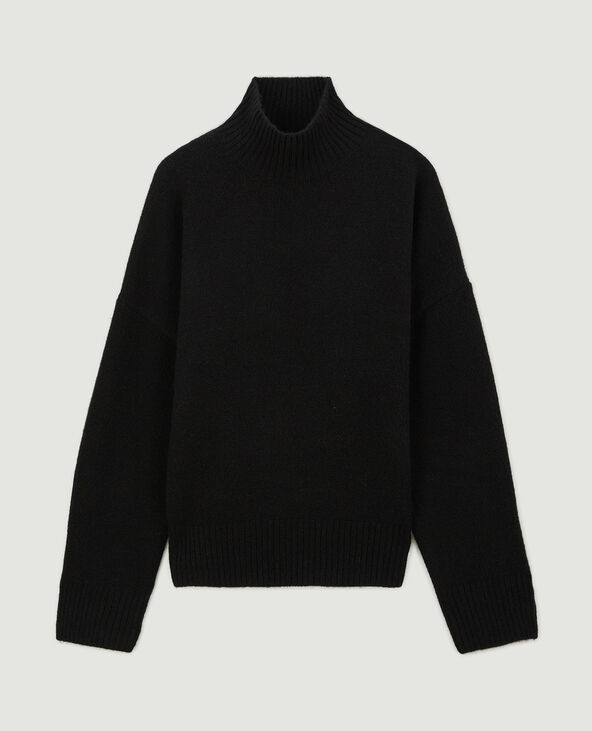 Pull oversize col montant noir - Pimkie