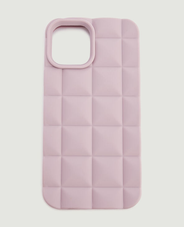 Coque iPhone effet matelassé beige - Pimkie