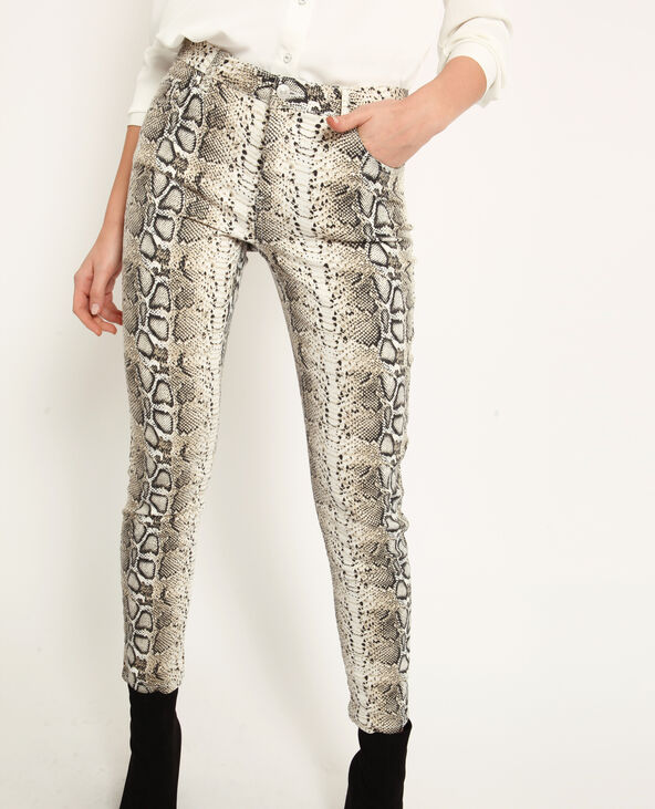 Pantalon python rose clair - Pimkie
