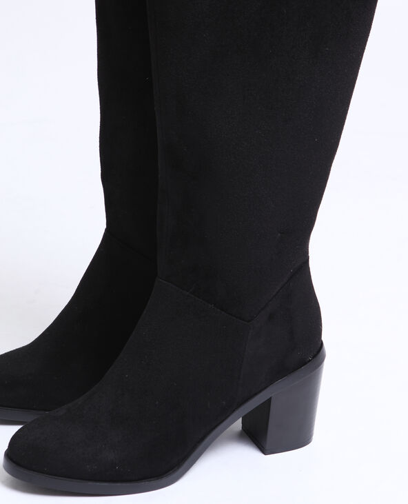 Bottes suédine noir - Pimkie