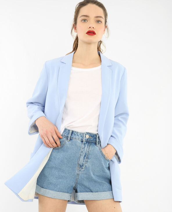 Blazer en crêpe violet - Pimkie