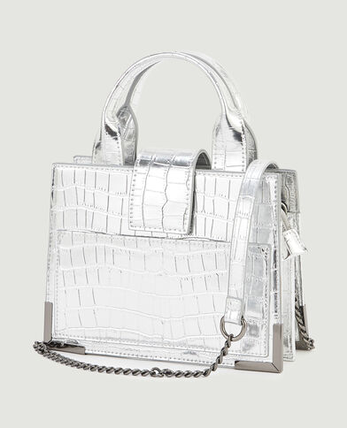 Sac boxy avec poignées gris - Pimkie