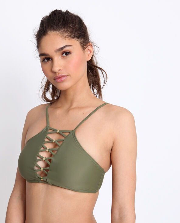 Haut de bikini halter top taupe - Pimkie