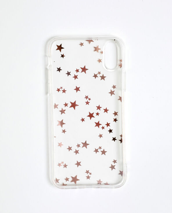 Coque à étoiles pour iPhone X/XS cuivré - Pimkie
