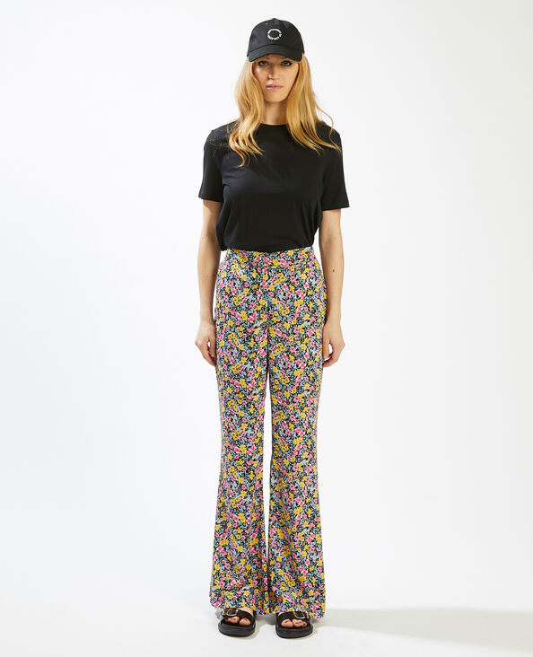 Pantalon à fleurs SMALL rouge - Pimkie