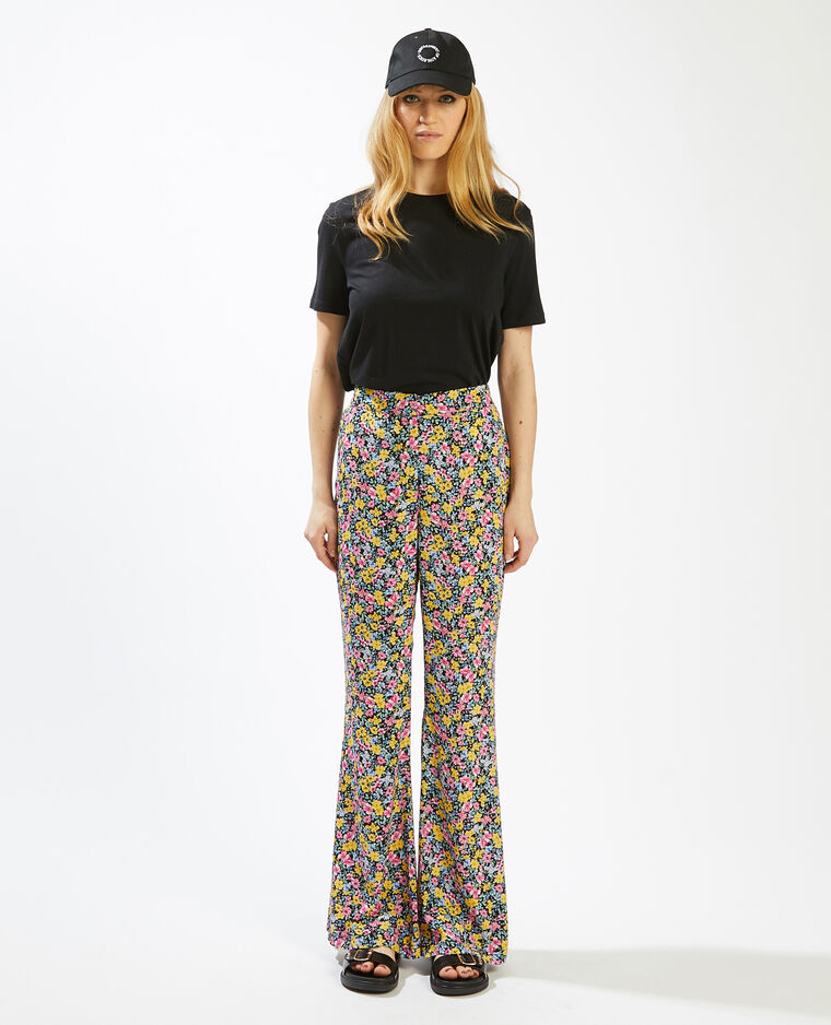Pantalon à fleurs SMALL rouge - Pimkie