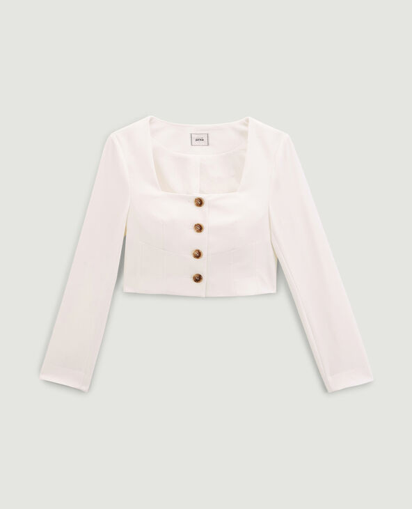 Veste courte blanc - Pimkie