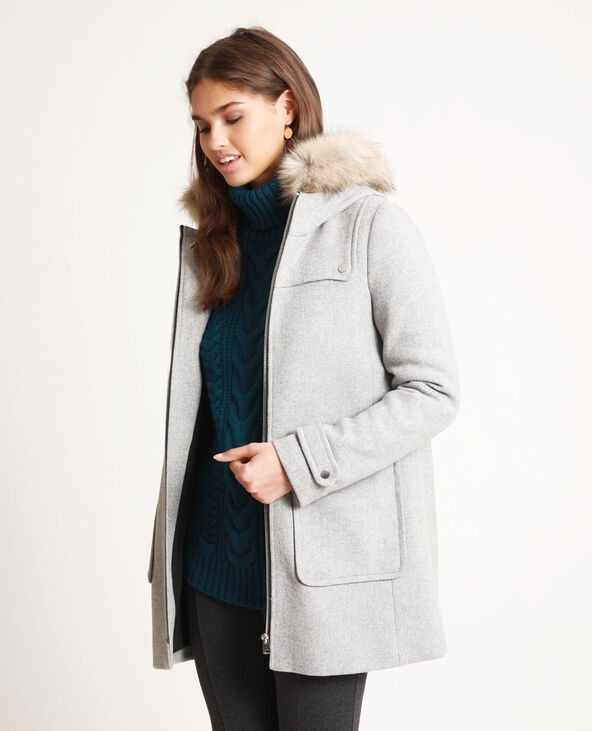 Manteau top gris pimkie